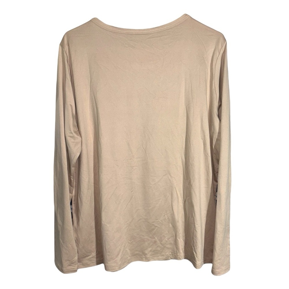 Tan Faith Graphic Long Sleeve Tee Women's Extra Large - Picture 2 of 6